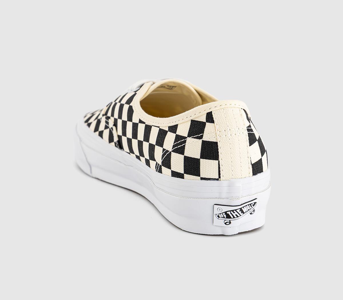 Vans LX Authentic Reissue 44 Trainers Checkerboard Black Off White