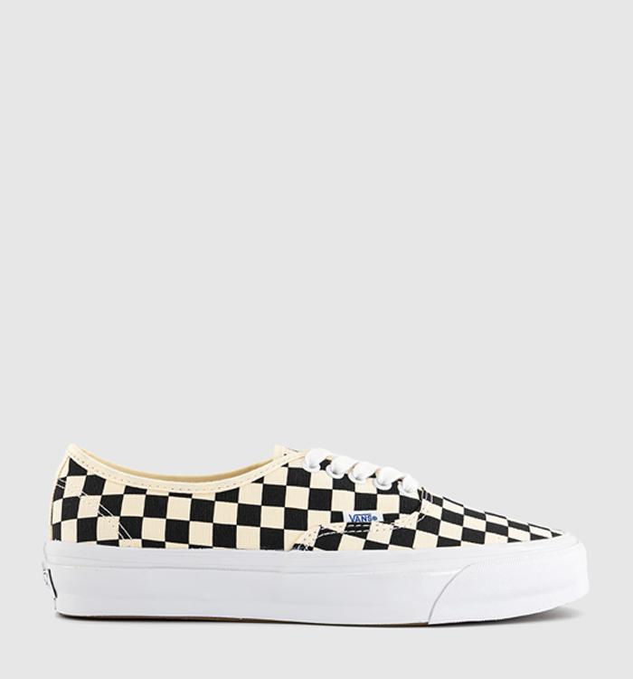 Vans LX Authentic Reissue 44 Trainers Checkerboard Black Off White