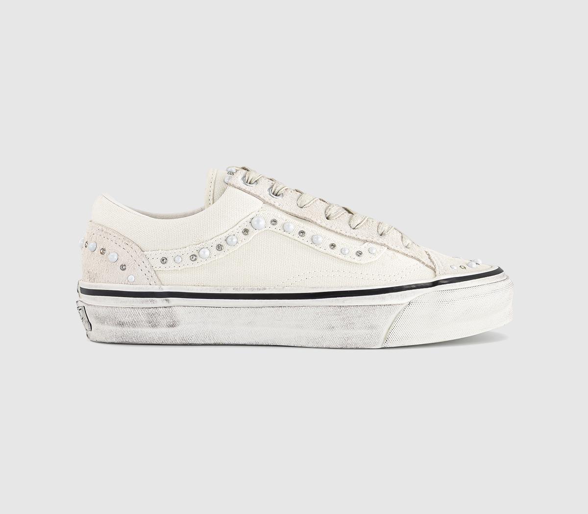 Vans Womens Lx Old Skool 36 Trainers Pearlized Marshmallow White, 5