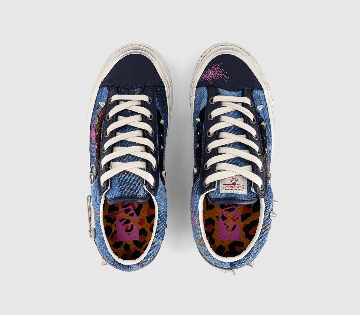 VansLx Old Skool 36 TrainersHarris Tweed Blue