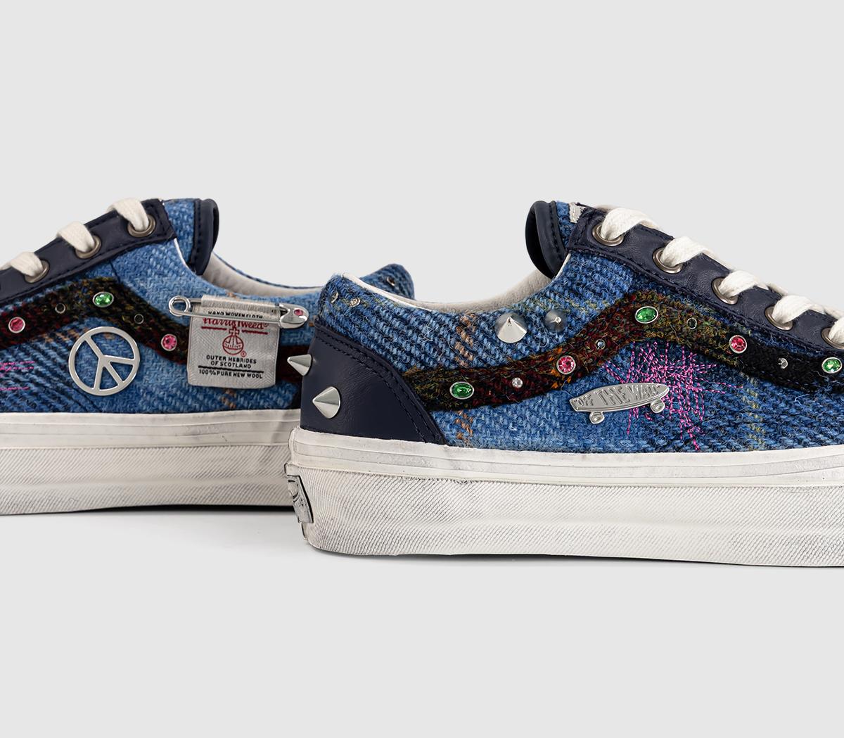 VansLx Old Skool 36 TrainersHarris Tweed Blue