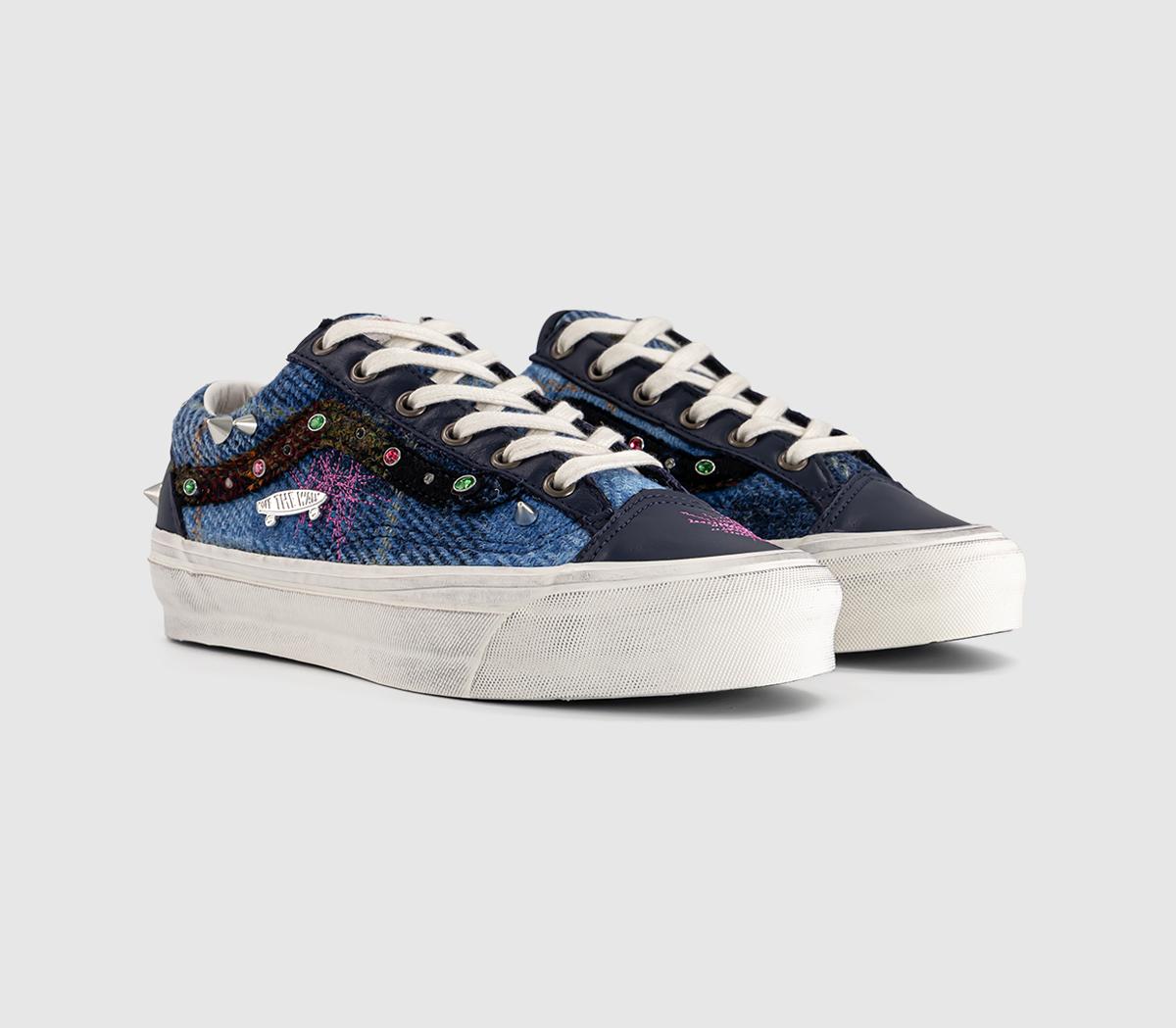 VansLx Old Skool 36 TrainersHarris Tweed Blue