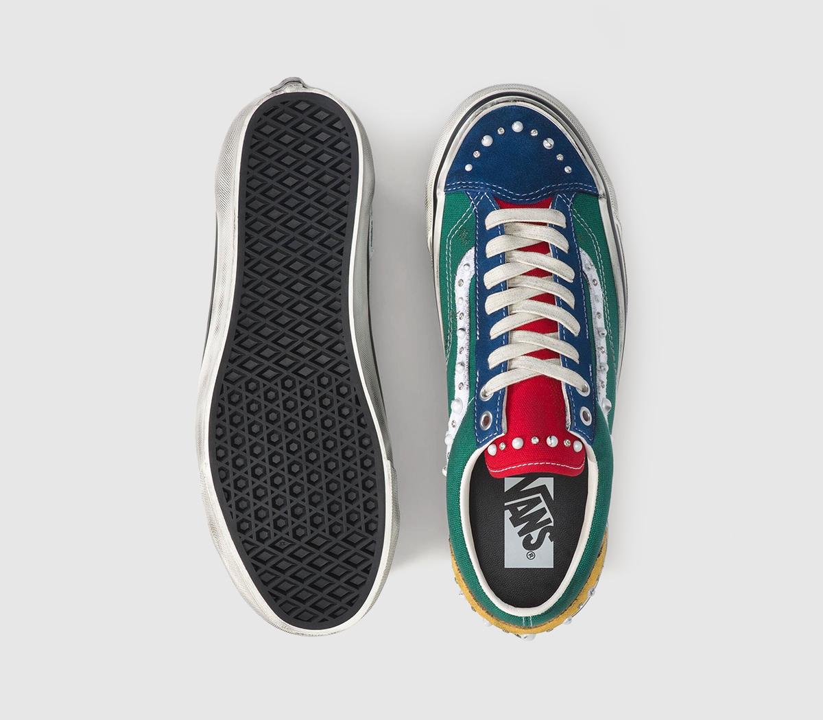VansLx Old Skool 36 Trainers Pearlized Green Multi