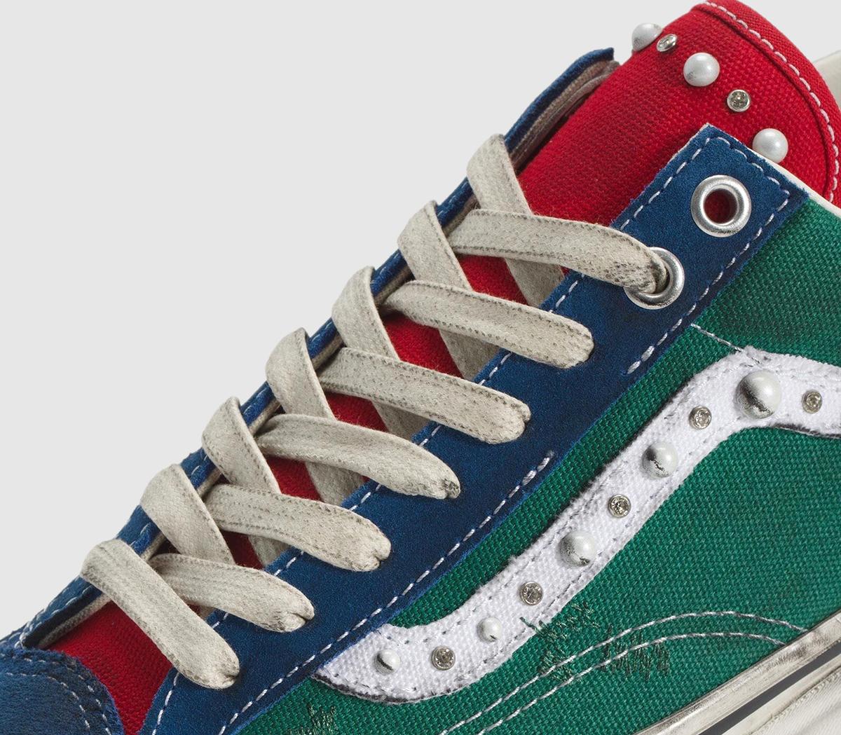 VansLx Old Skool 36 Trainers Pearlized Green Multi