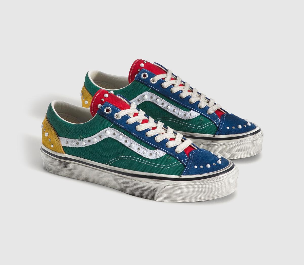 VansLx Old Skool 36 Trainers Pearlized Green Multi
