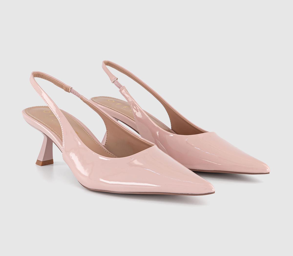 OFFICEMiracle Point Kitten Heel Slingbacks OFFICEMiracle Point Kitten Heel SlingbacksPink