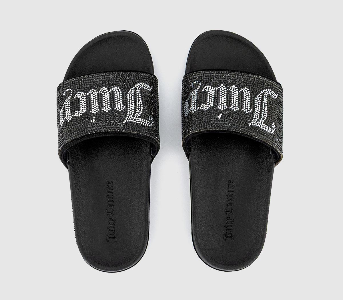 Juicy CoutureDonna Diamante Slides Juicy CoutureDonna Diamante SlidesBlack Diamante