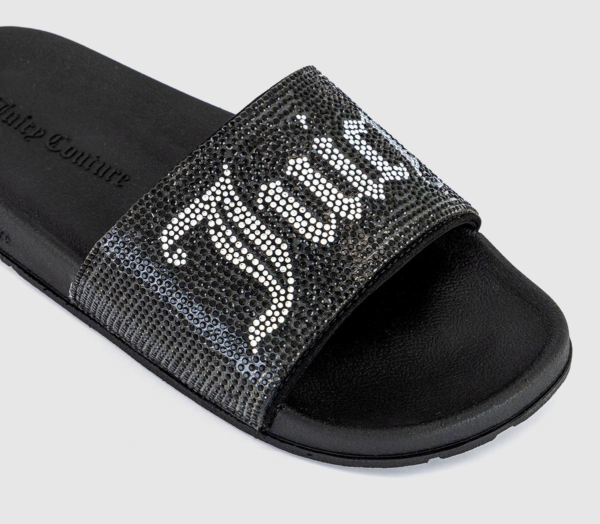 Juicy CoutureDonna Diamante Slides Juicy CoutureDonna Diamante SlidesBlack Diamante