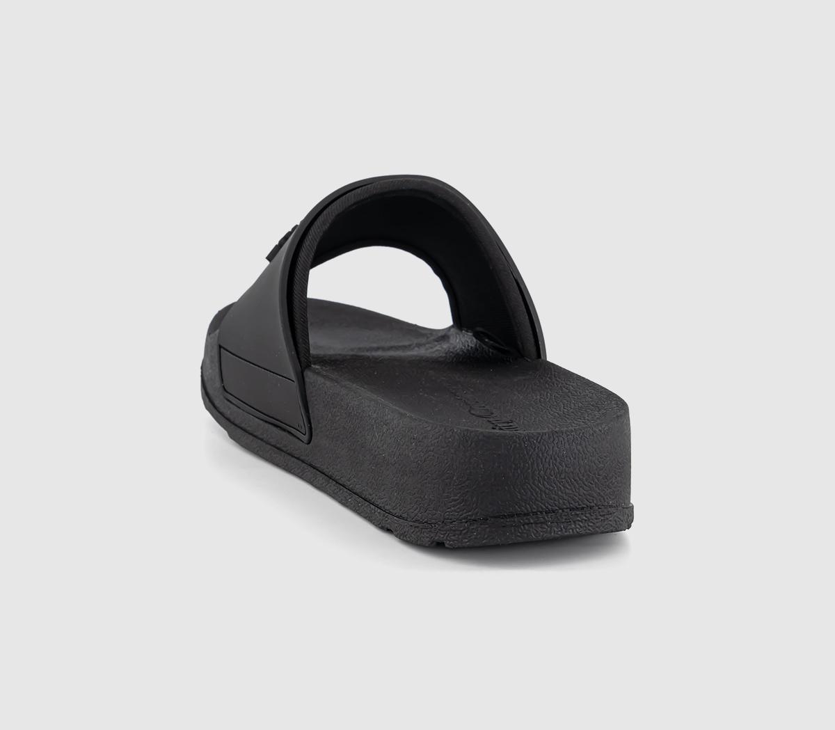 Juicy CoutureBreanna Embossed Stacked Sliders Juicy CoutureBreanna Embossed Stacked SlidersBlack
