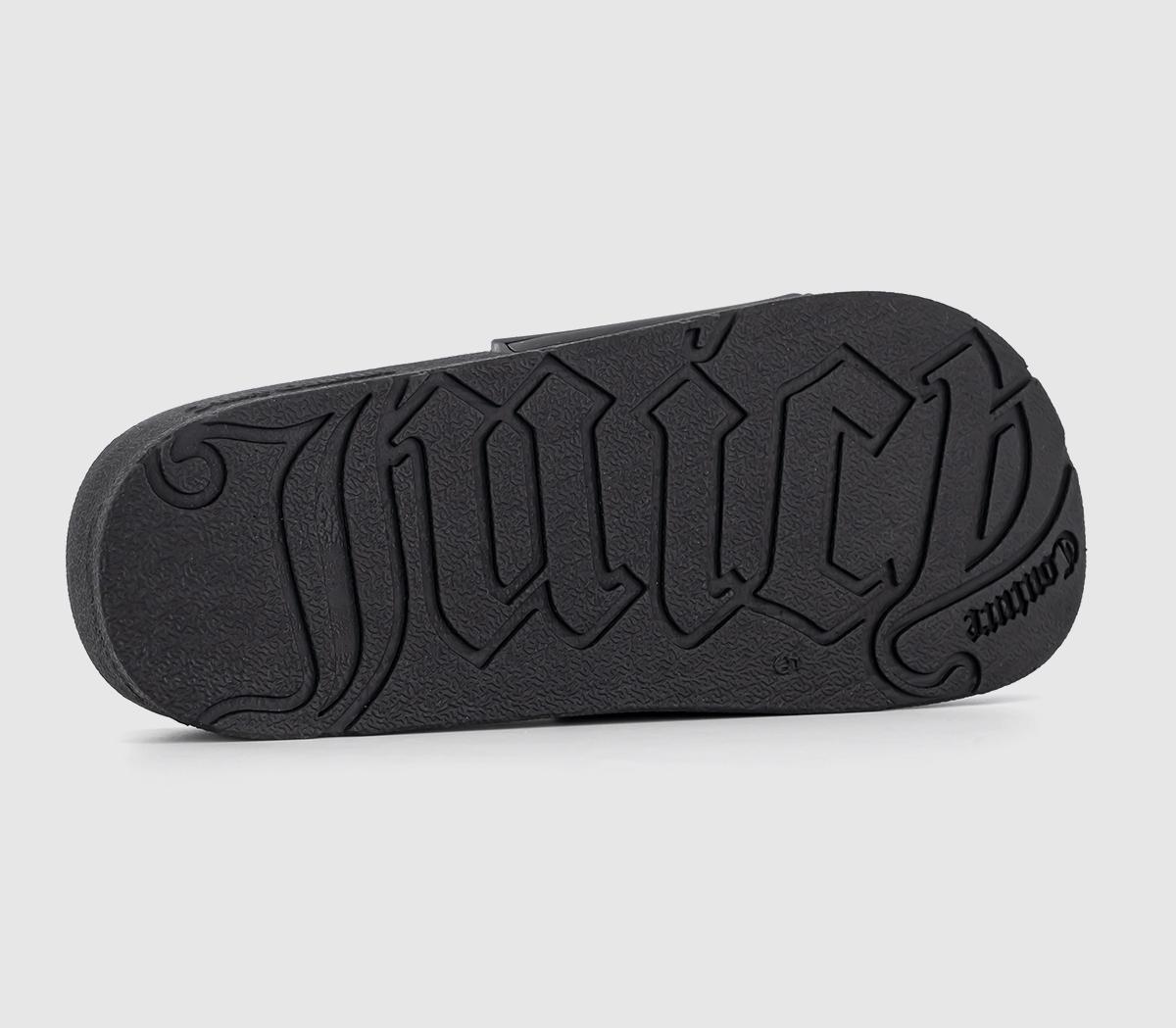 Juicy CoutureBreanna Embossed Stacked Sliders Juicy CoutureBreanna Embossed Stacked SlidersBlack