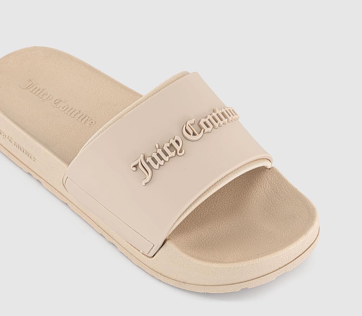 Juicy Couture Breanna Embossed Stacked Sliders Brazilian Sand - Women’s ...