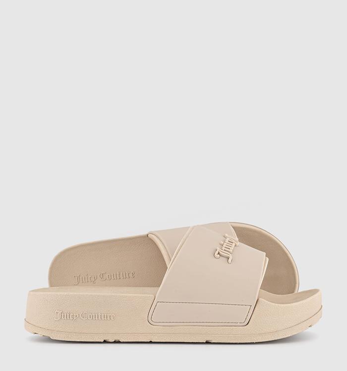 Juicy Couture Breanna Embossed Stacked Sliders Brazilian Sand