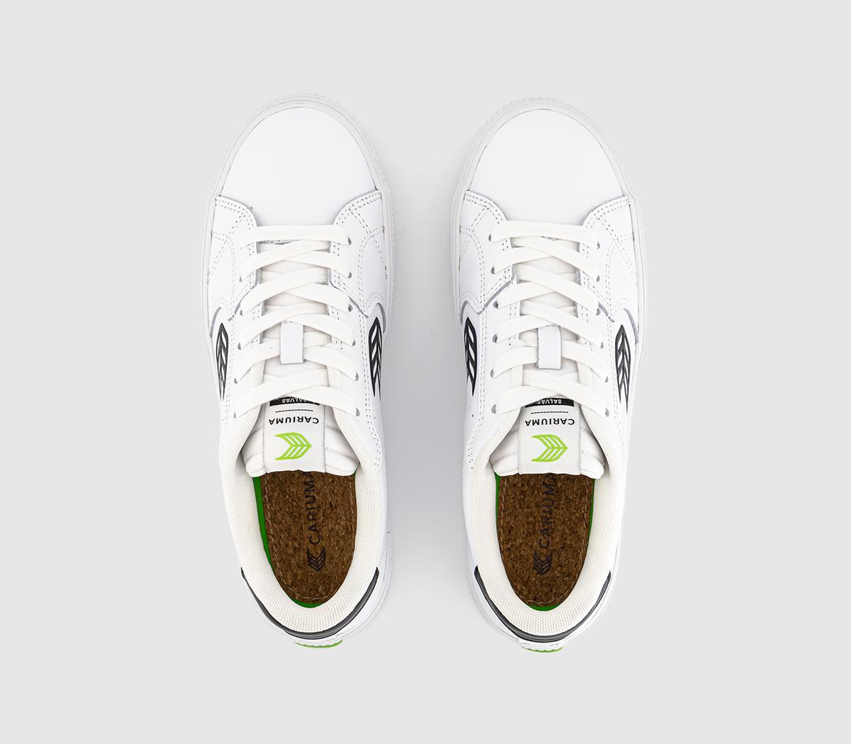 CARIUMASalvas Premium Leather TrainersWhite Black