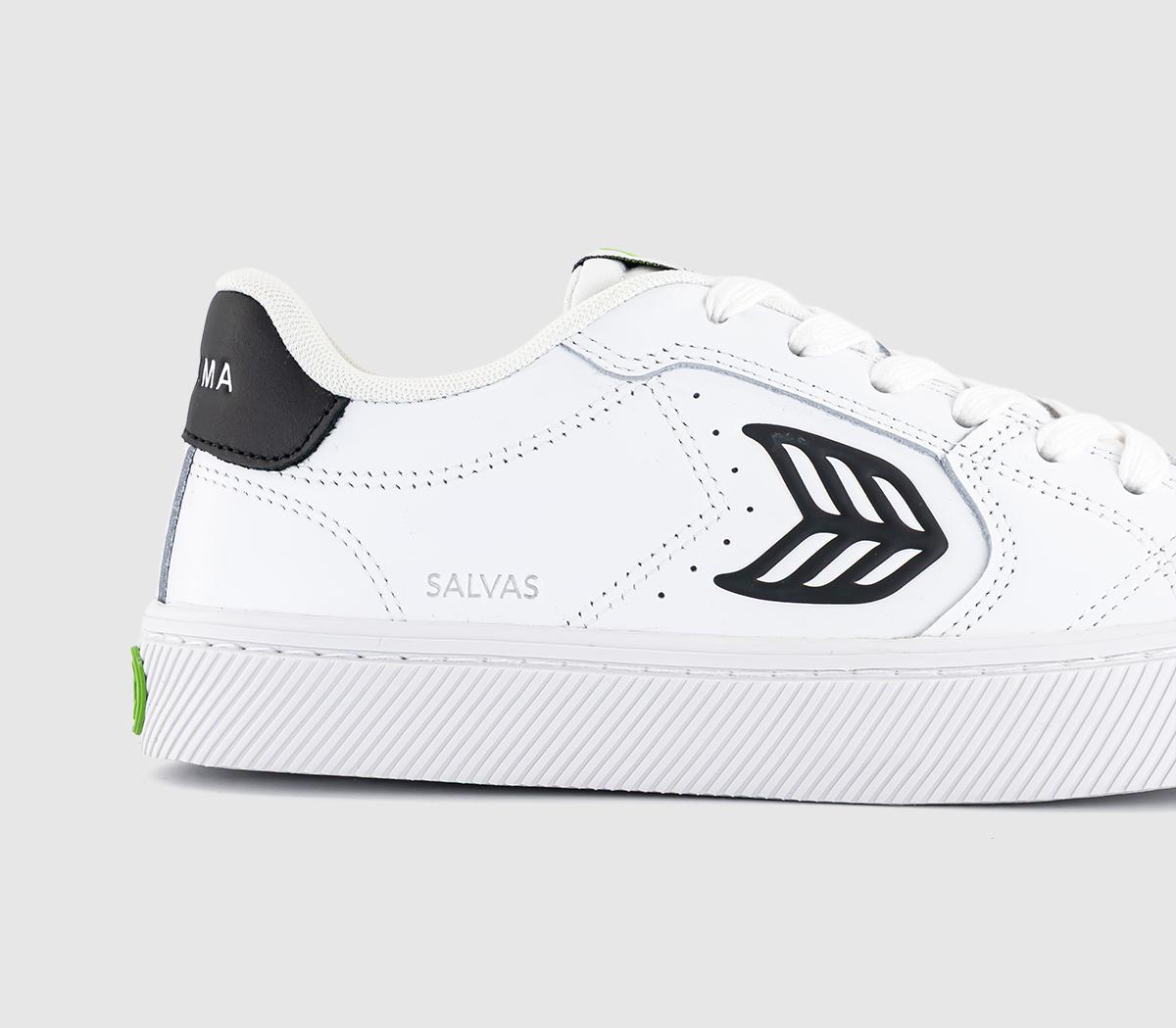 CARIUMASalvas Premium Leather TrainersWhite Black