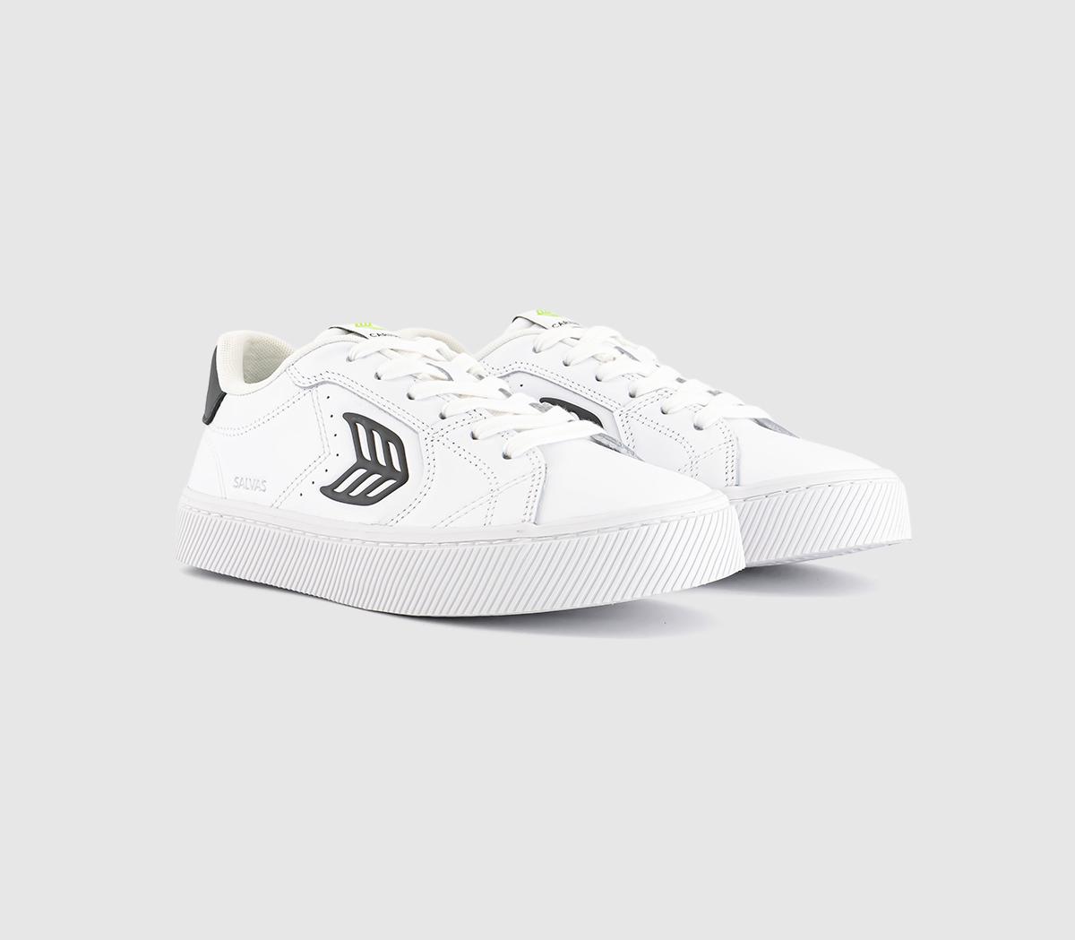 CARIUMASalvas Premium Leather TrainersWhite Black