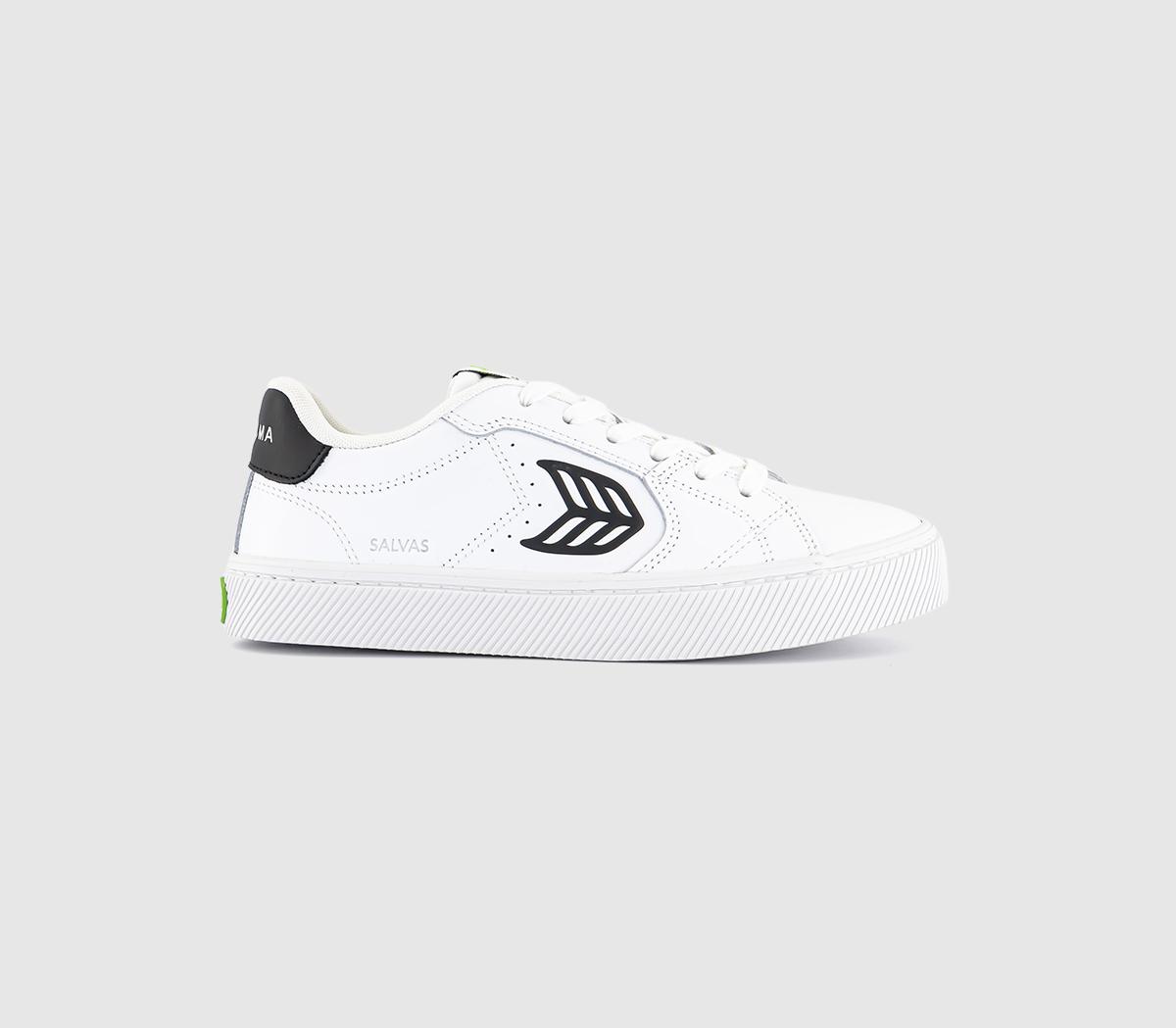 CARIUMASalvas Premium Leather TrainersWhite Black