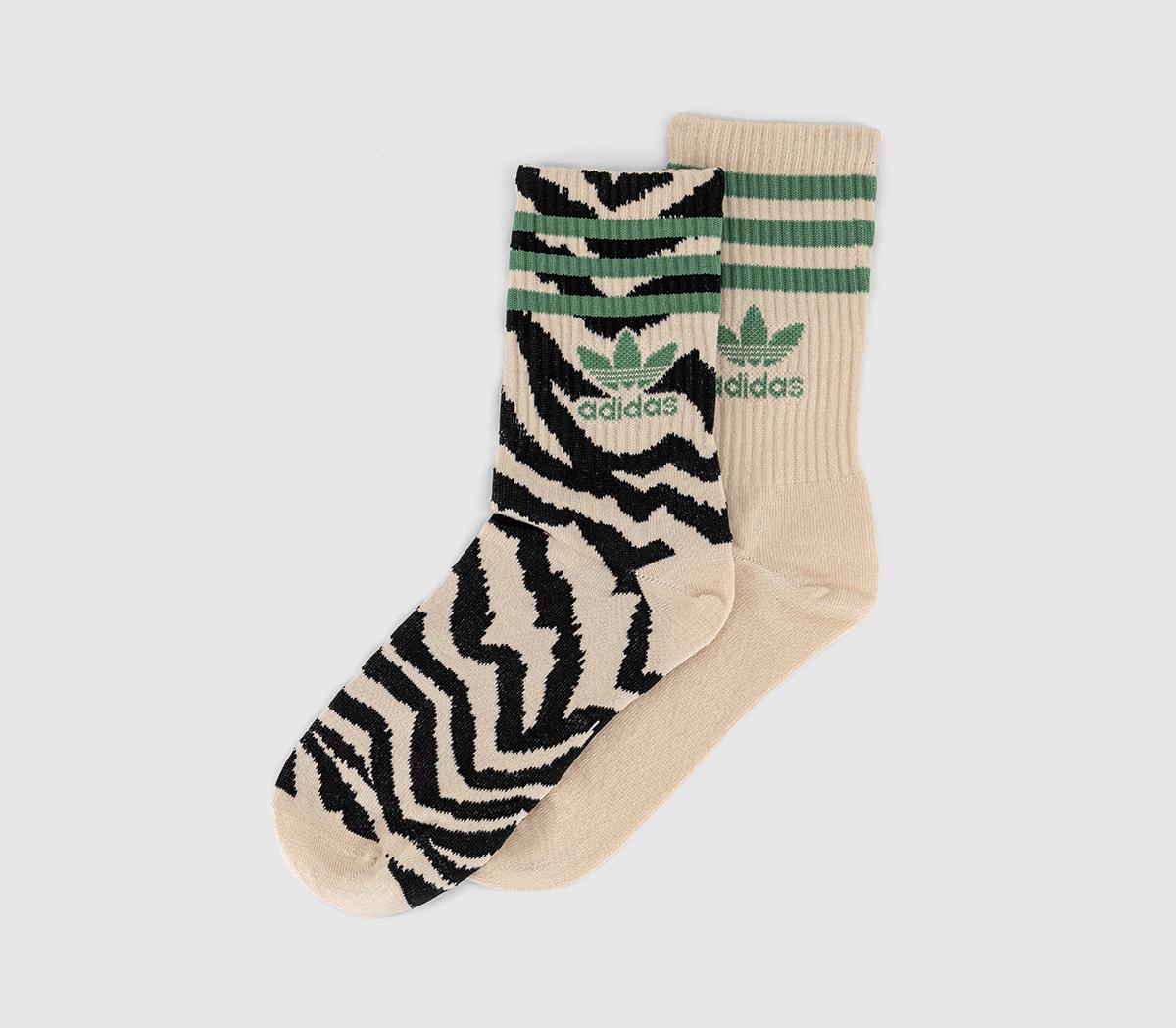 adidasFarm Crew 2 Pack Socks adidasFarm Crew 2 Pack SocksCrystal Sand Black