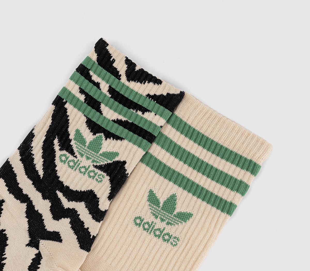 adidasFarm Crew 2 Pack Socks adidasFarm Crew 2 Pack SocksCrystal Sand Black