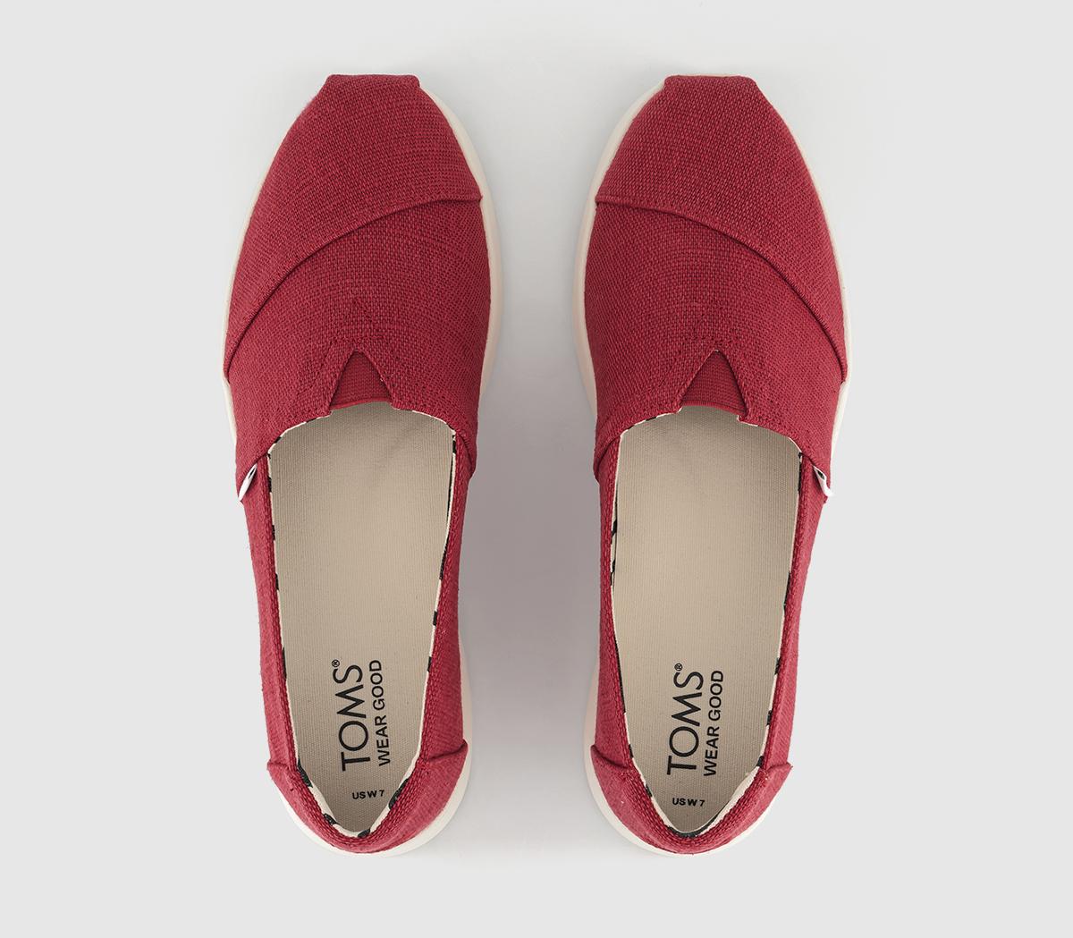 TOMS Alpargata Plus Shoes TOMS Alpargata Plus Shoes Red