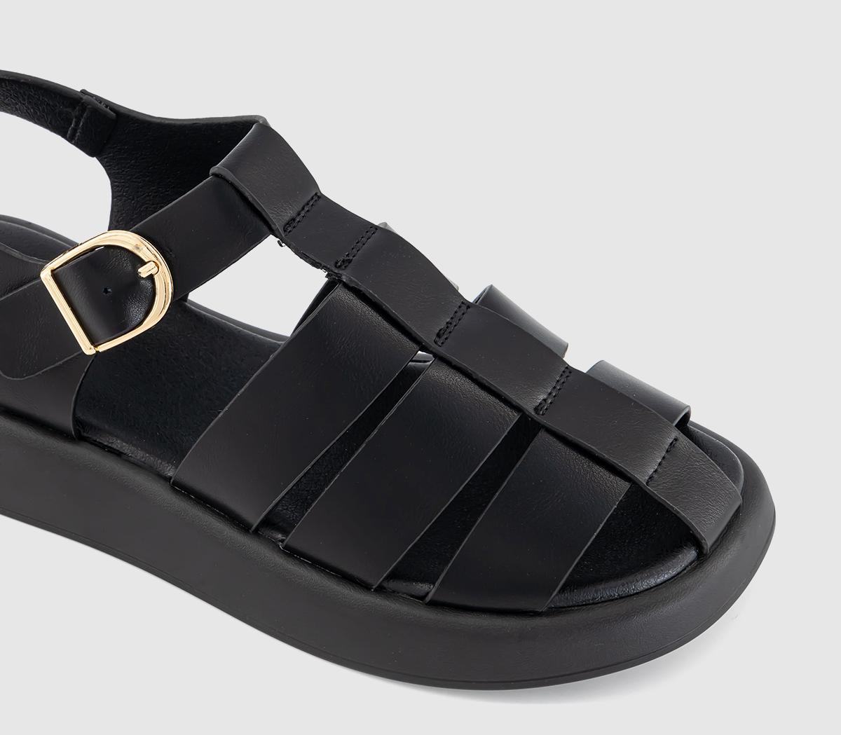 OFFICESadar Chunky Fisherman SandalsBlack