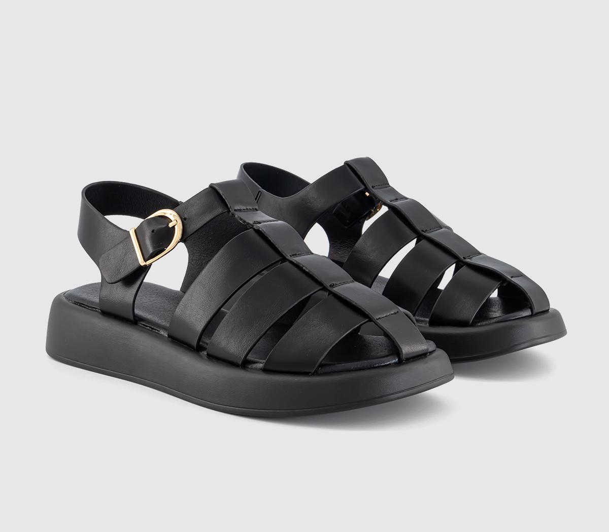 OFFICESadar Chunky Fisherman SandalsBlack