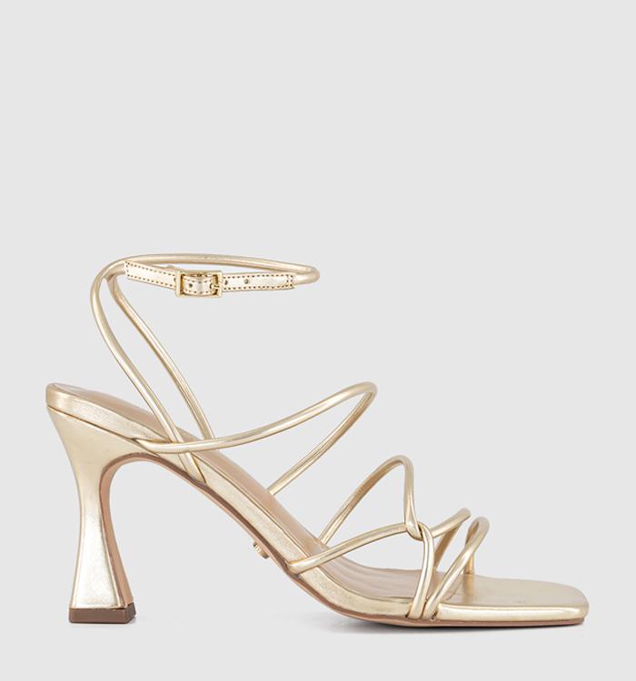 OFFICE Million Dollar Strappy Sandals Gold