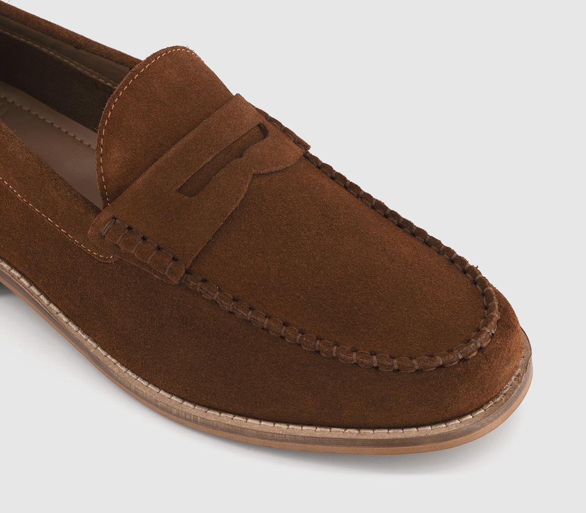OFFICECanyon Apron Stitch Loafers OFFICECanyon Apron Stitch LoafersRust Suede