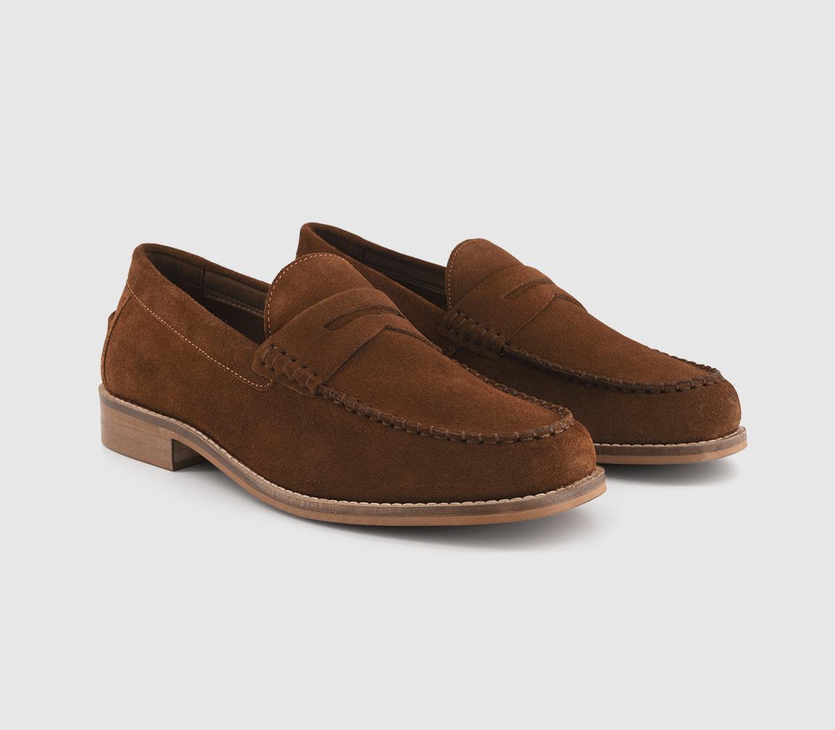 OFFICECanyon Apron Stitch Loafers OFFICECanyon Apron Stitch LoafersRust Suede