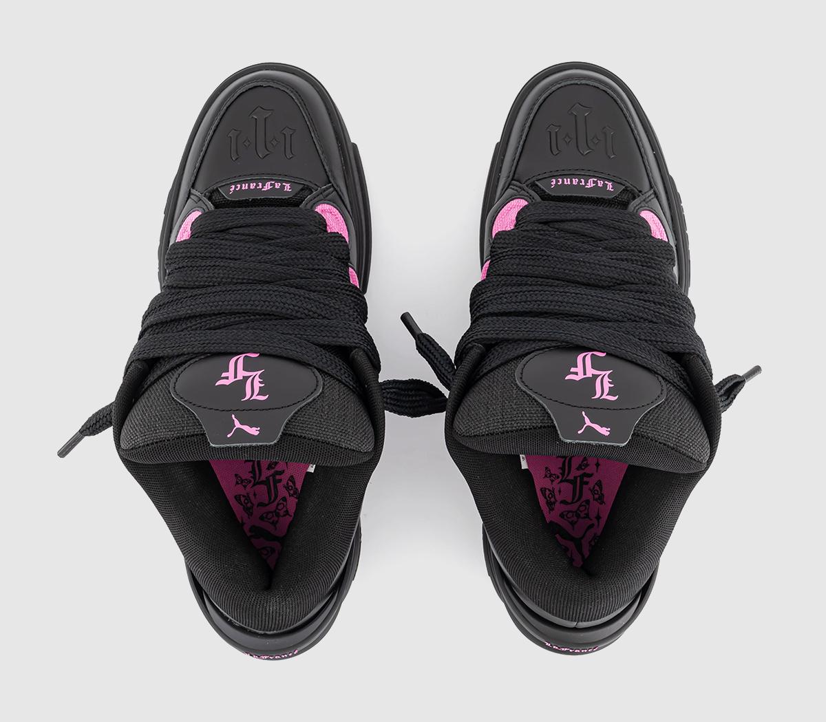 PUMA La France Trainers Untouchable Black Glowing Pink - Men's