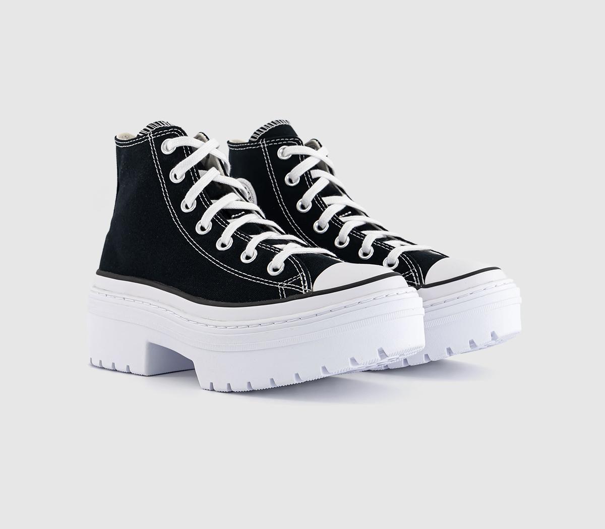 Converse Chuck Taylor All Star Lugged Heel Black White Egret - Women's ...