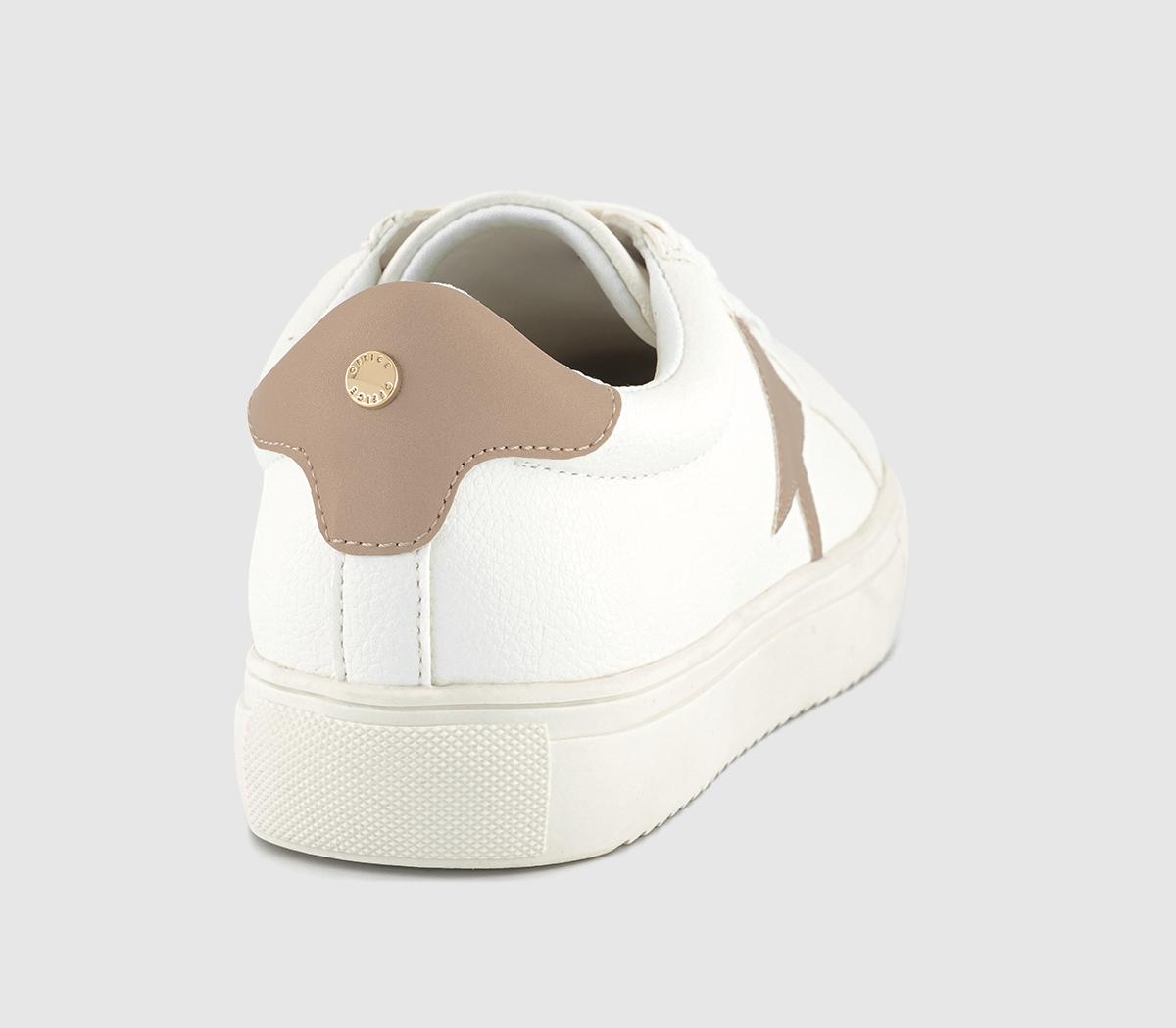 OFFICETammy Star Detail Lace Up Trainers OFFICETammy Star Detail Lace Up TrainersWhite