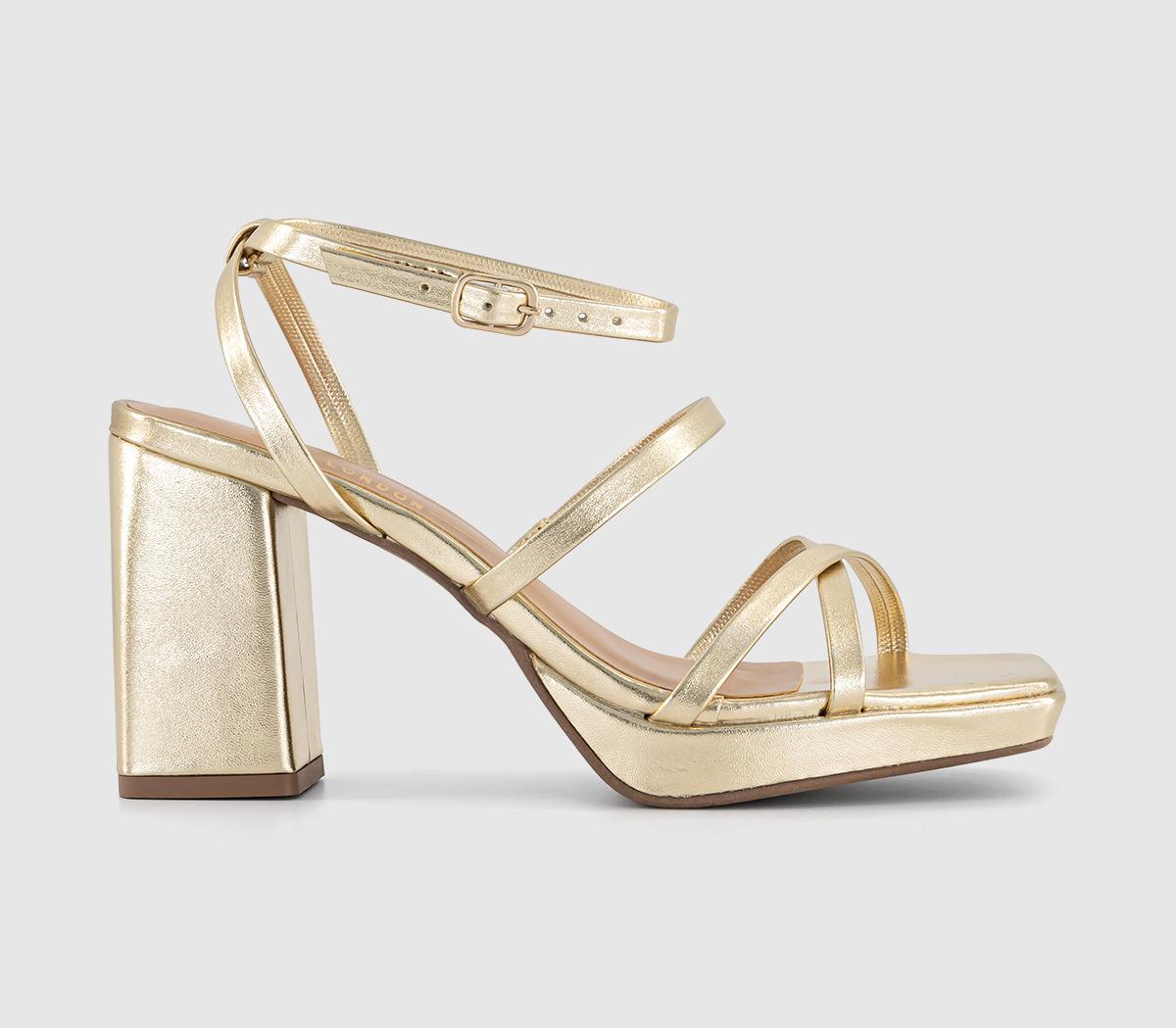 OFFICEHayes Strappy Platform SandalsGold