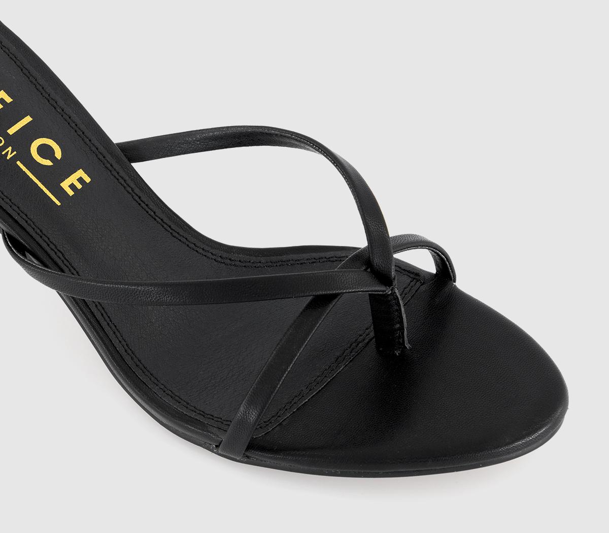 OFFICEMelody Toe Post Heeled Sandal OFFICEMelody Toe Post Heeled SandalBlack