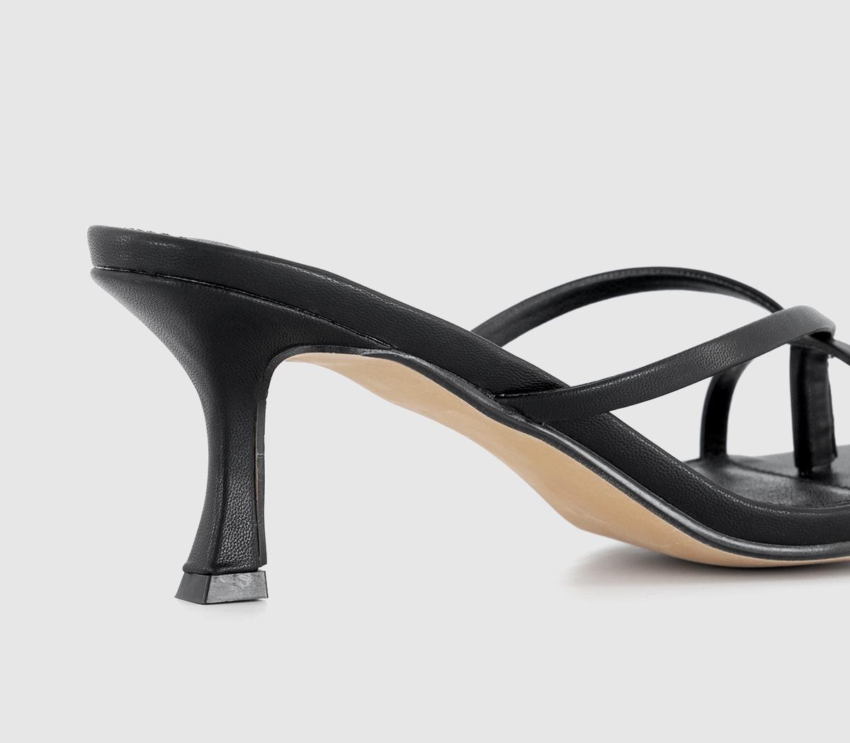 OFFICEMelody Toe Post Heeled Sandal OFFICEMelody Toe Post Heeled SandalBlack