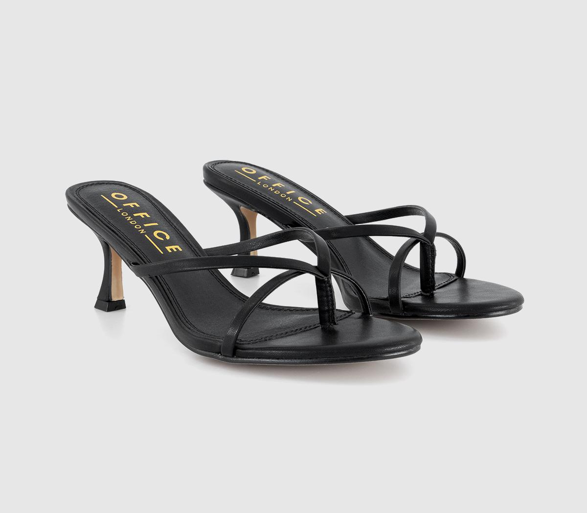 OFFICEMelody Toe Post Heeled Sandal OFFICEMelody Toe Post Heeled SandalBlack