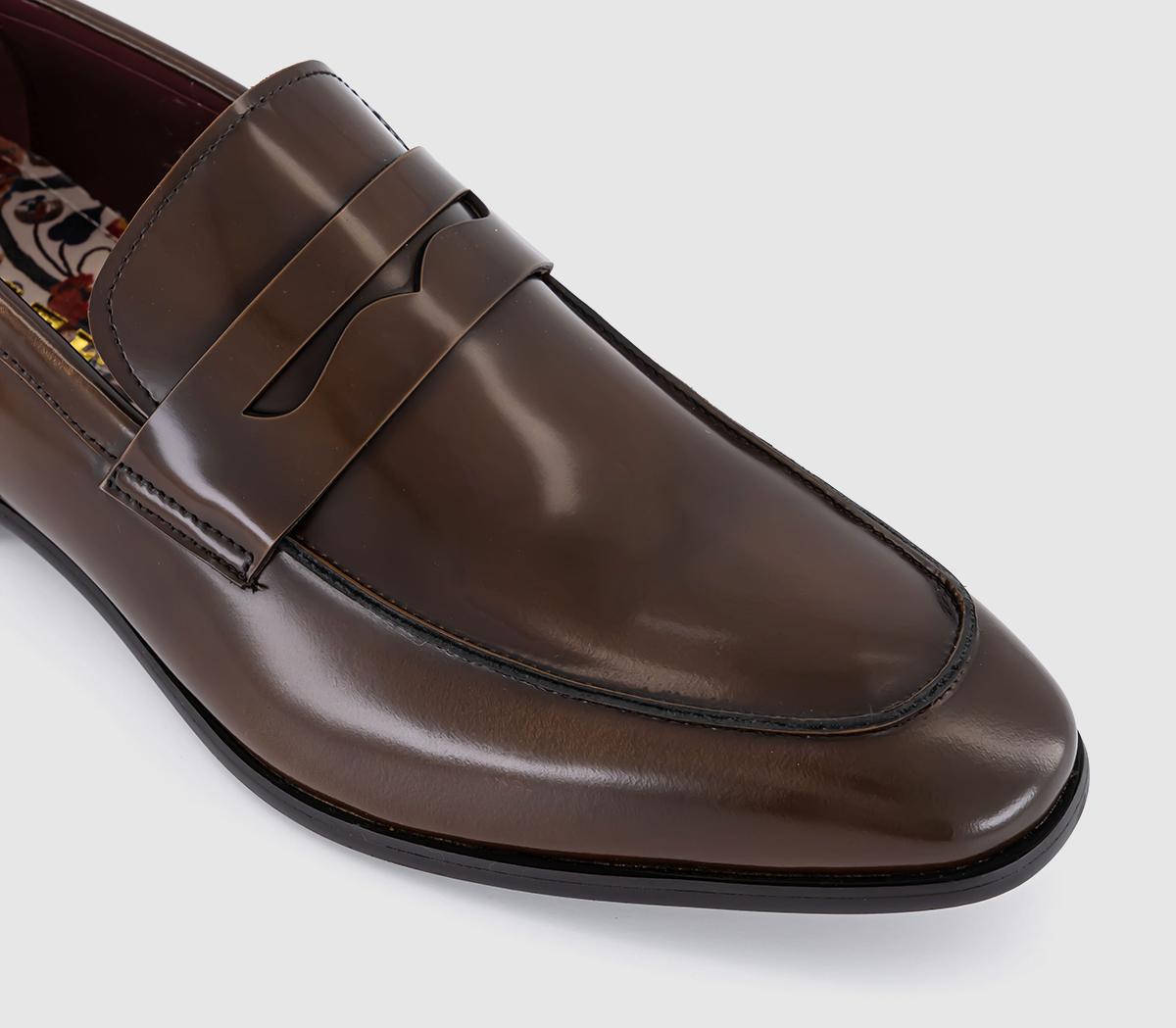 PostePrince Saddle Loafers PostePrince Saddle LoafersDark Tan Leather