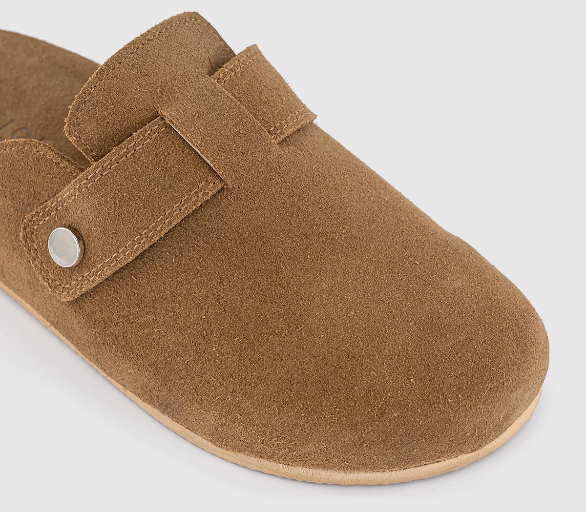 OFFICEStar Buckle Detail Slip On Clog OFFICEStar Buckle Detail Slip On ClogTan Suede
