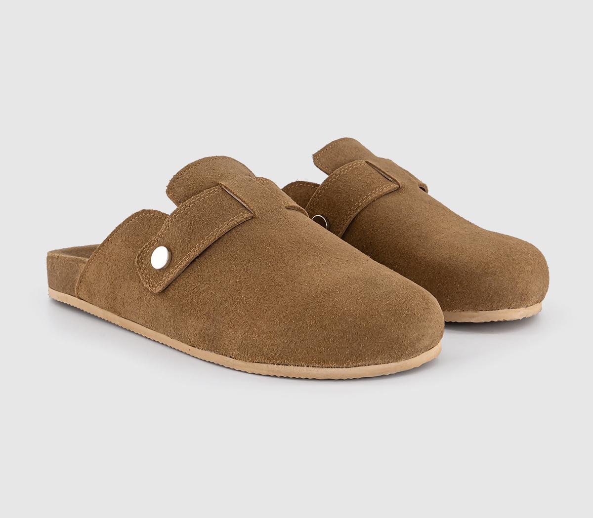 OFFICEStar Buckle Detail Slip On ClogTan Suede