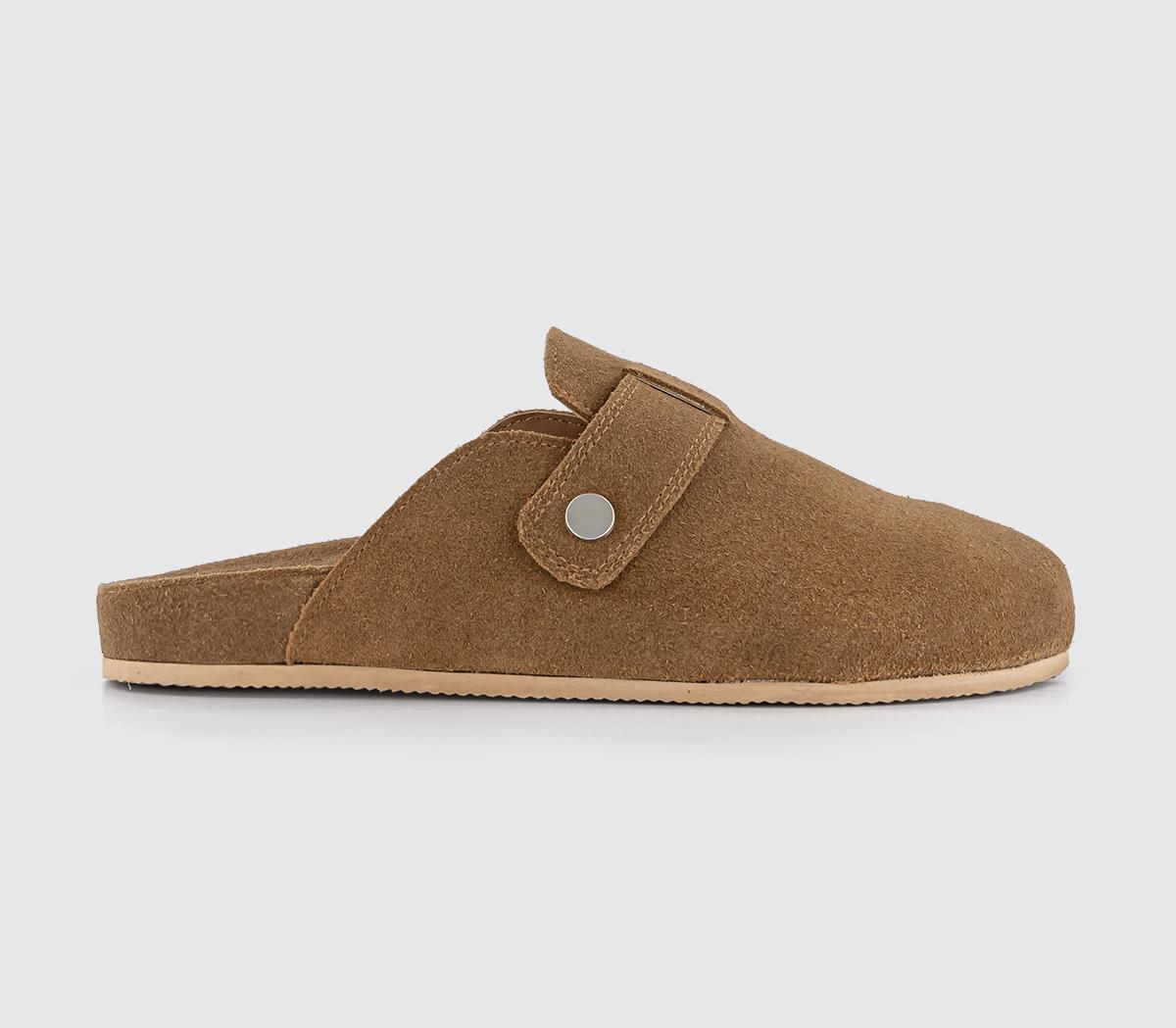 OFFICEStar Buckle Detail Slip On Clog OFFICEStar Buckle Detail Slip On ClogTan Suede
