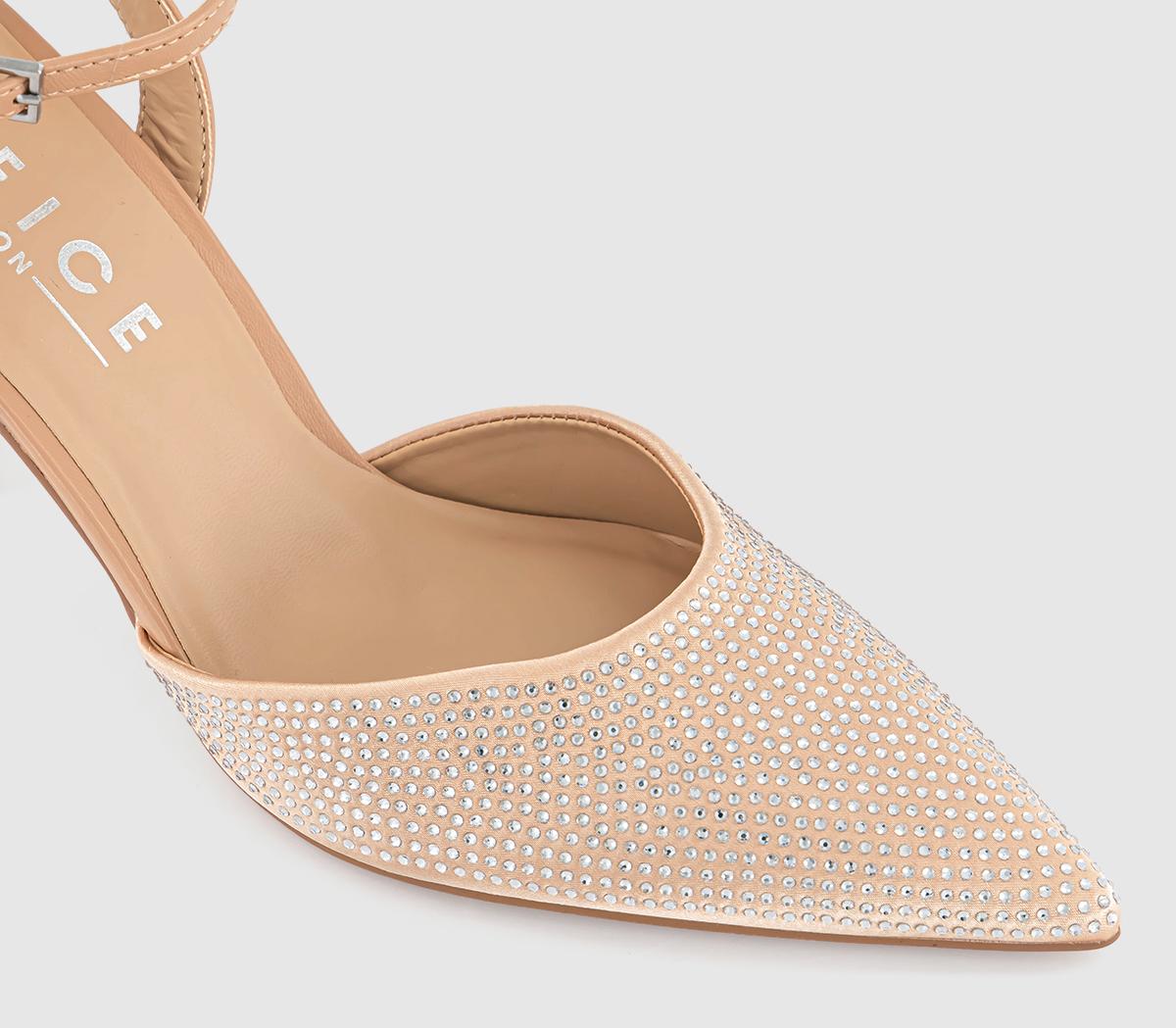 OFFICEMatilda Embellished 2 Part Court Heels OFFICEMatilda Embellished 2 Part Court HeelsBlush
