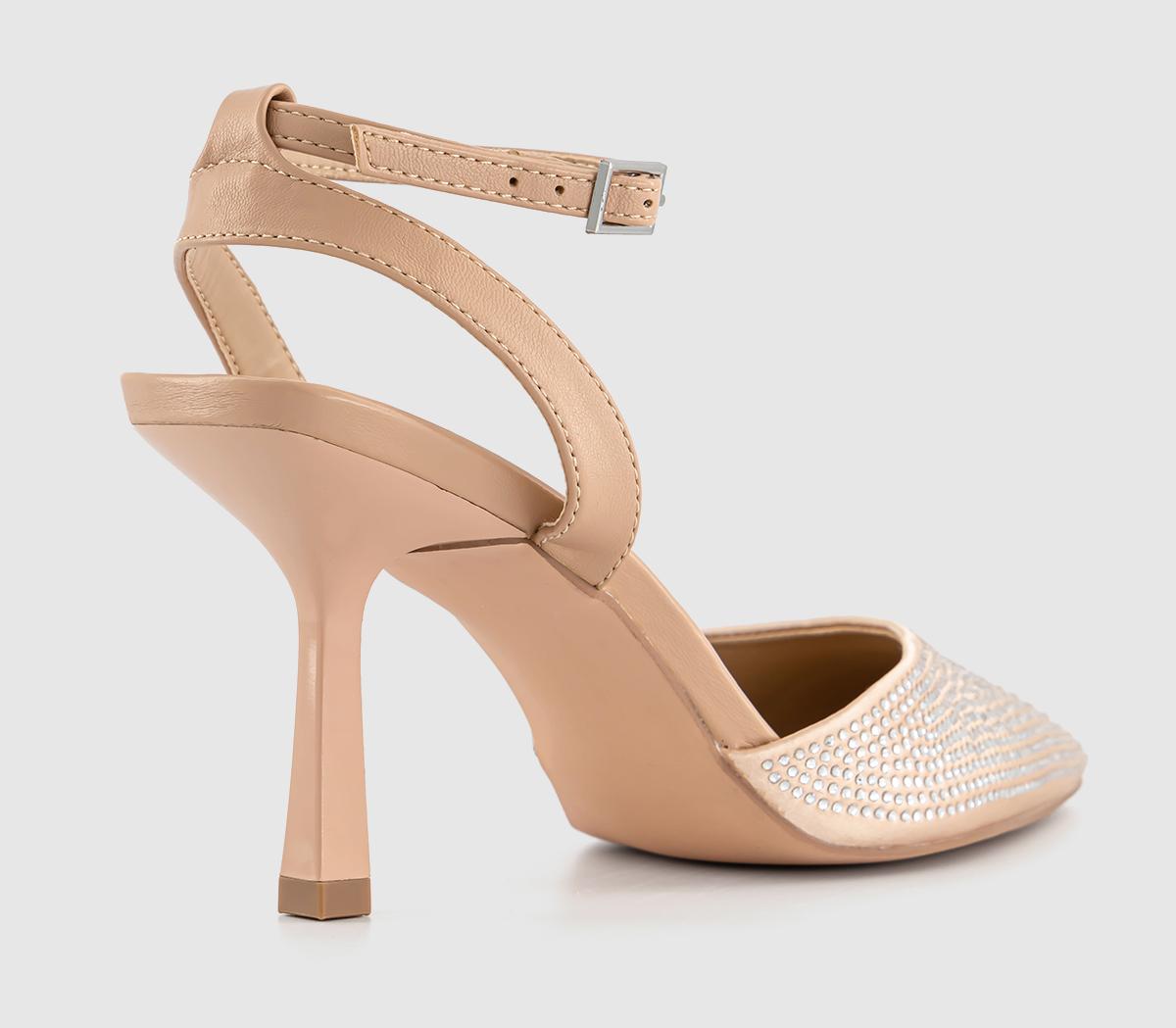 OFFICEMatilda Embellished 2 Part Court HeelsBlush