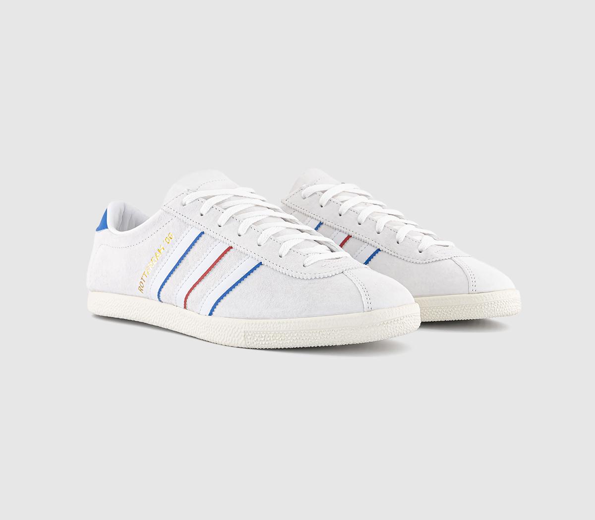 adidasRotterdam 00 TrainersWhite Bluebird Better Scarlet