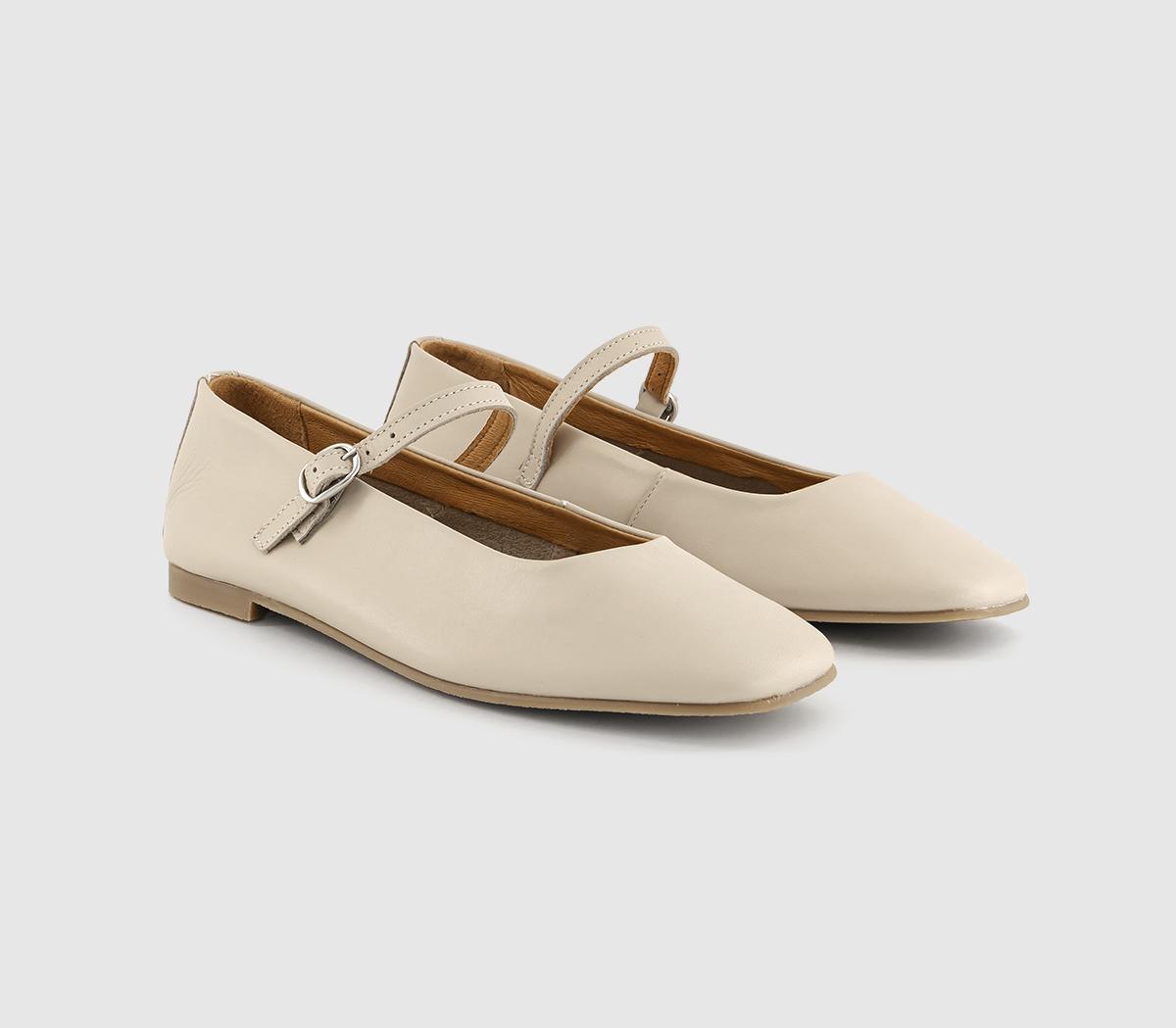 OFFICEFriday Mary Jane Ballet Pumps OFFICEFriday Mary Jane Ballet PumpsCream Leather