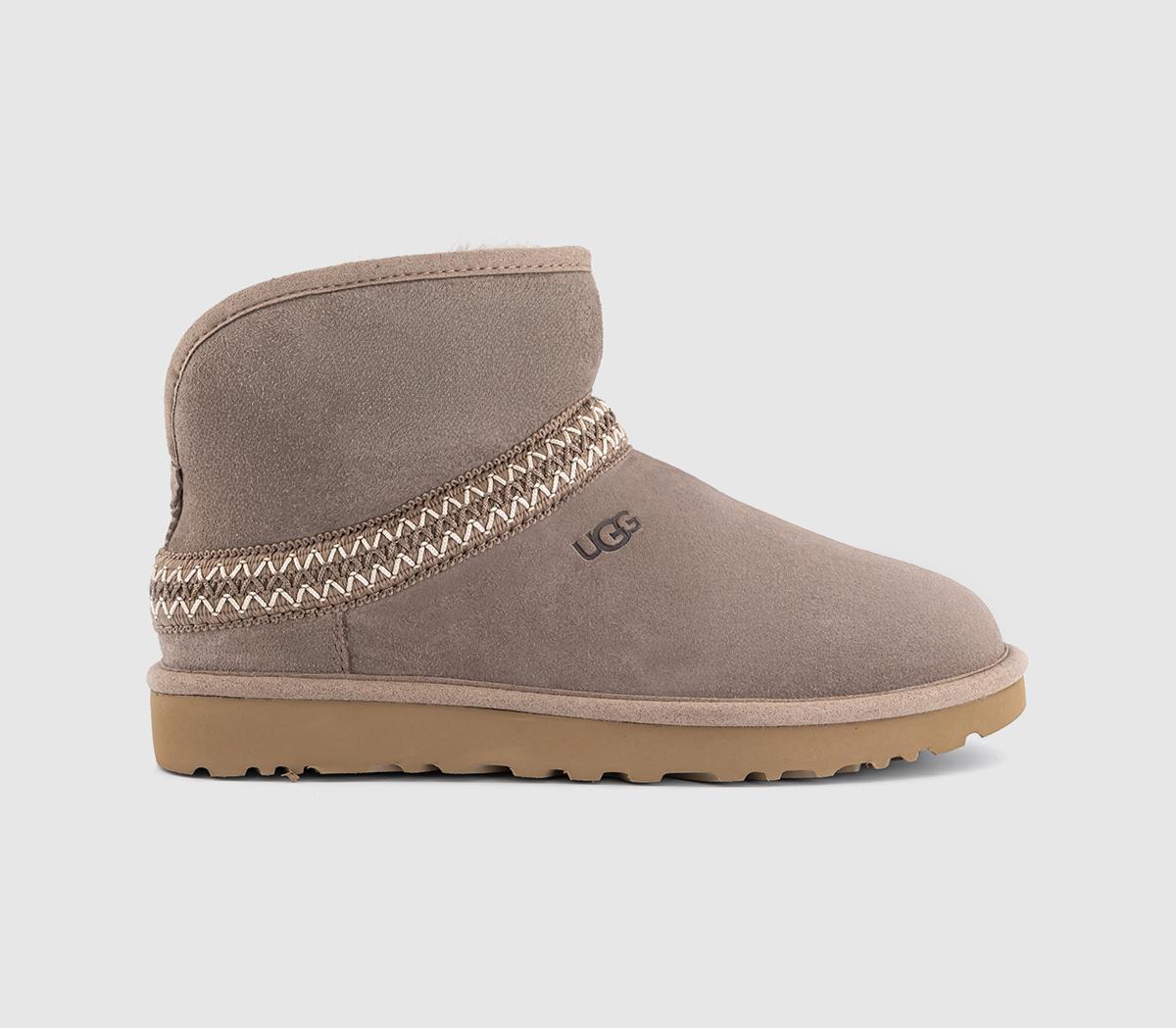 UGG Classic Mini Crescent Boots Caribou Women's Ankle Boots