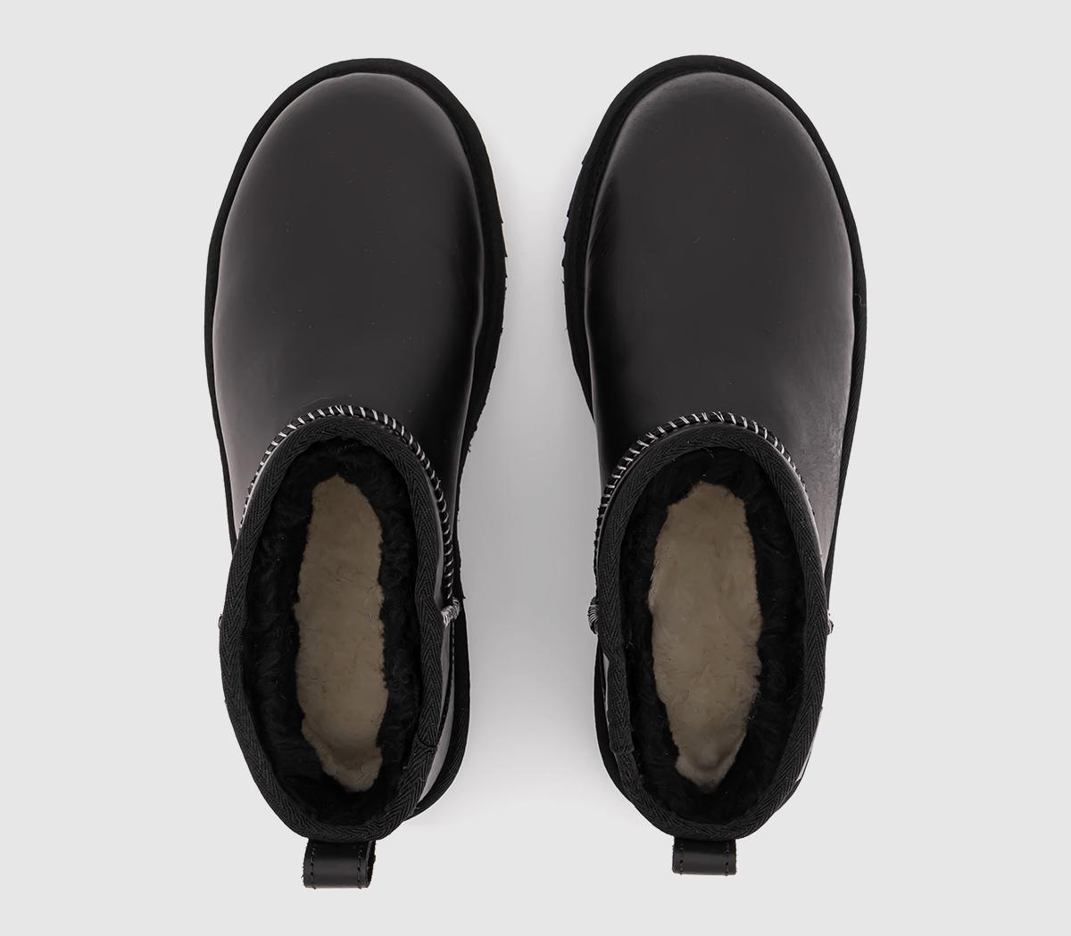 UGGClassic Ultra Mini Leather Regen Boots UGGClassic Ultra Mini Leather Regen BootsBlack