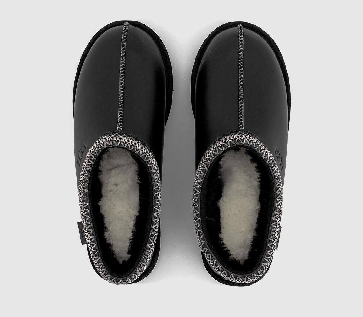 UGG Tasman Lthr Regen Slippers M UGG Tasman Lthr Regen Slippers M Black