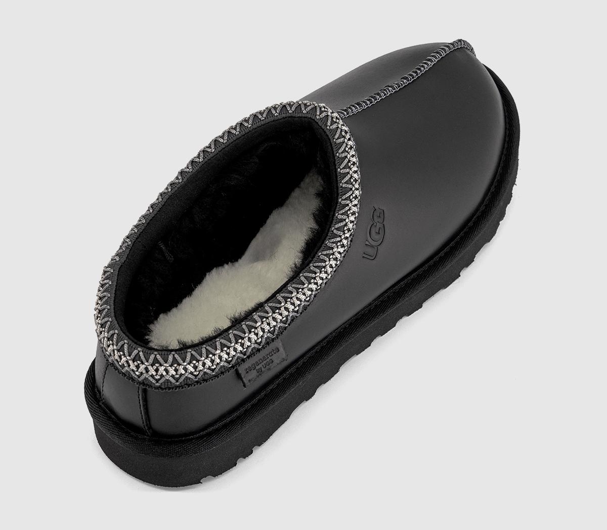 UGG Tasman Lthr Regen Slippers M UGG Tasman Lthr Regen Slippers M Black