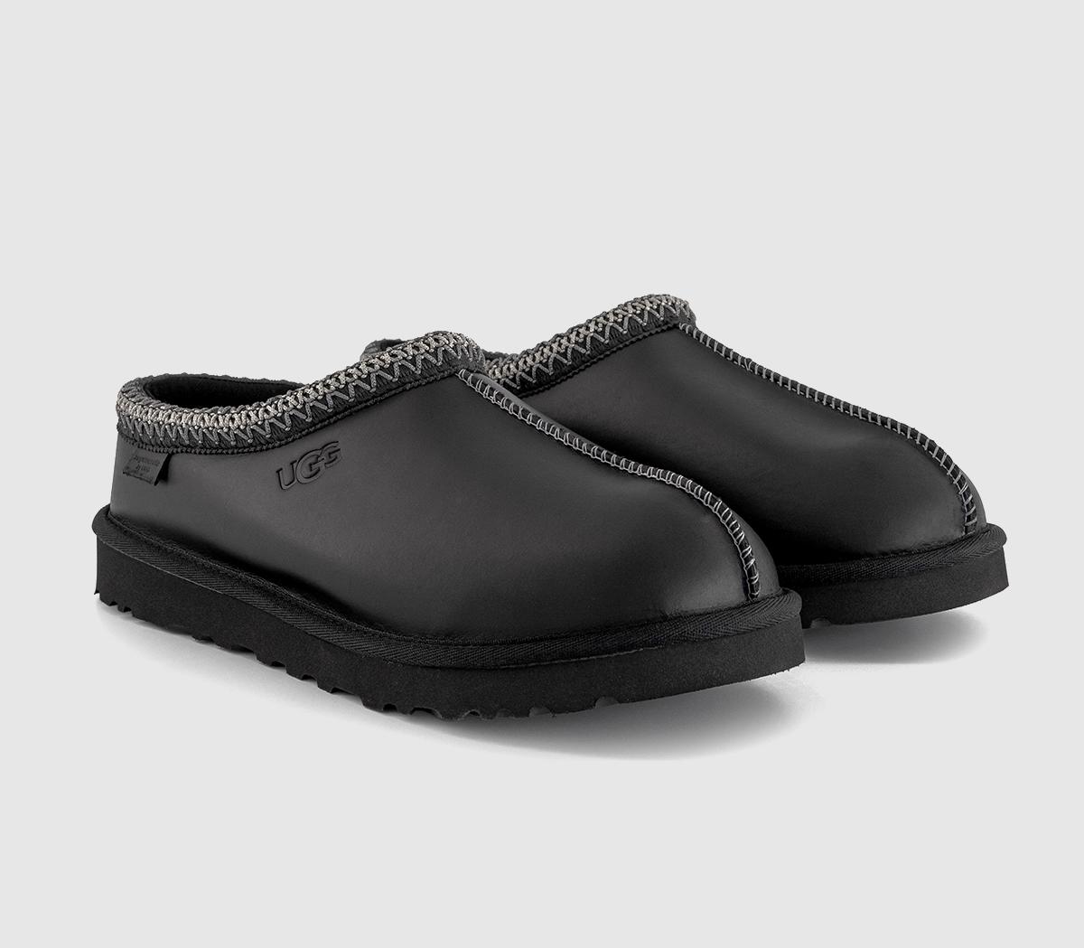 UGG Tasman Lthr Regen Slippers M UGG Tasman Lthr Regen Slippers M Black