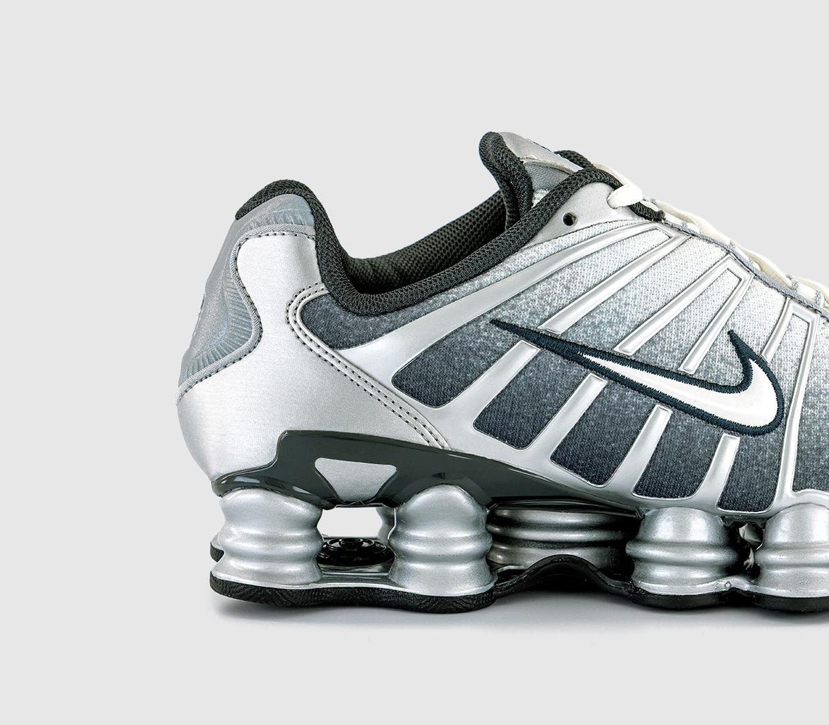 Nike Nike Shox TL Trainers Metallic Silver Summit White Wolf Grey