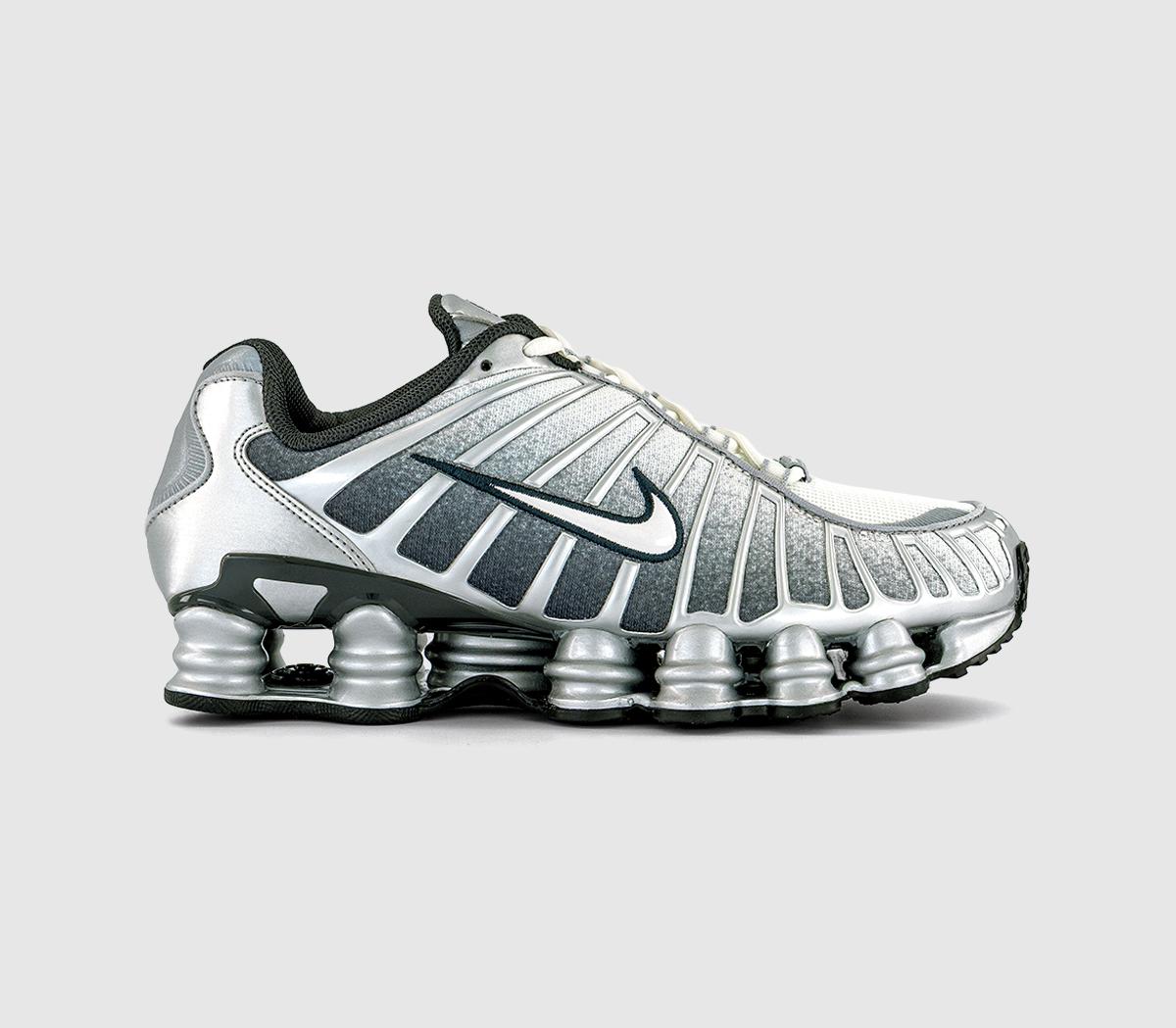 NikeNike Shox TL TrainersMetallic Silver Summit White Wolf Grey